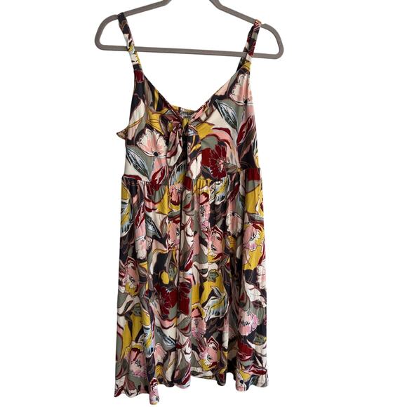 Torrid Super Soft Bow Front Skater Dress Floral Torrid size 1 US size 14-16 - Picture 3 of 8